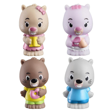 Jucării și Jocuri pentru copii - Familia de castori - Set figurine joc de rol