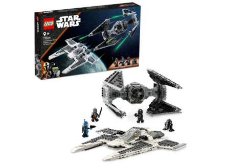 LEGO® - Fang Fighter mandalorian vs TIE Interceptor, varsta de la 9 ani la +15 ani