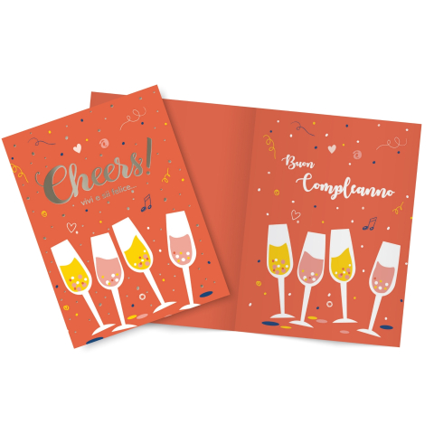 Felicitare 3D Zi de nastere, cu modele asortate, cu detalii in relief, aurii si sclipici pe exteriorul felicitarii - 11.5 x 17 cm (60 buc/display), copii varsta 3 ani+,6 ani+,8 ani+ [2]