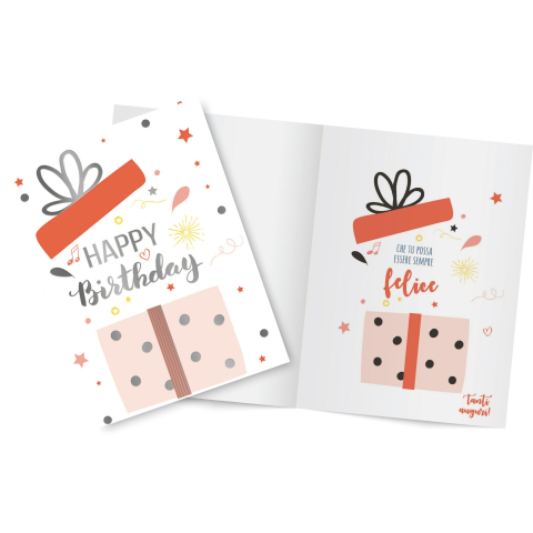 Felicitare 3D Zi de nastere, cu modele asortate, cu detalii in relief, aurii si sclipici pe exteriorul felicitarii - 11.5 x 17 cm (60 buc/display), copii varsta 3 ani+,6 ani+,8 ani+ [1]