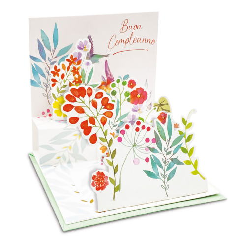 Felicitare POP-UP fantasie, cu modele asortate cu detalii aurii pe exteriorul felicitarii - 13.5 x 13.5 cm (48 buc/display), copii varsta 6 ani+,8 ani+ [7]