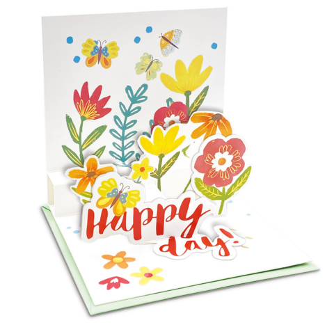 Felicitare POP-UP fantasie, cu modele asortate cu detalii aurii pe exteriorul felicitarii - 13.5 x 13.5 cm (48 buc/display), copii varsta 6 ani+,8 ani+ [3]