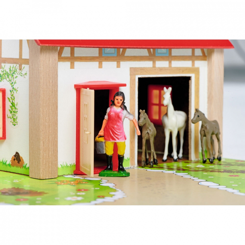 Ferma din lemn Eichhorn 51x36x17 cm cu 20 accesorii [6]