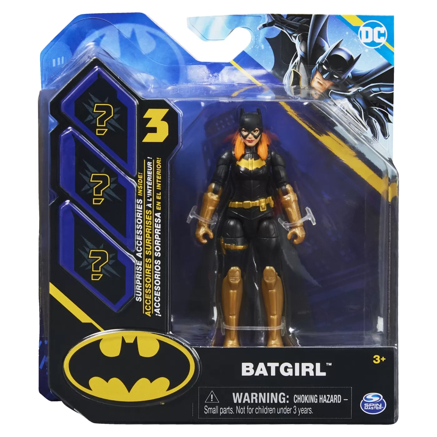 Jucării și Jocuri pentru copii - Figurina batgirl articulata 10cm cu 3 accesorii surpriza, varsta de la 3 ani la 9 ani