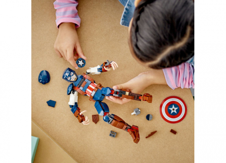 Figurina de constructie Captain America, varsta de la 8 ani la +15 ani [4]