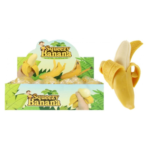 Jucării și Jocuri pentru copii - Figurine antistres - banana, 14cm, 3+ ani, MegaCreative, 532548