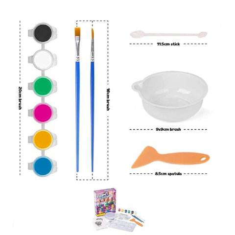 Figurine din ipsos de pictat pentru copii, Printese, Kit complet DIY [1]