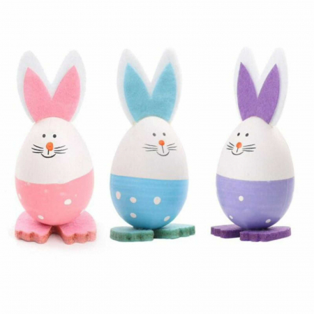 Art & Craft si Artizanat - Oua Colorate, Figurine Iepuri din plastic, Ornamente Paste
