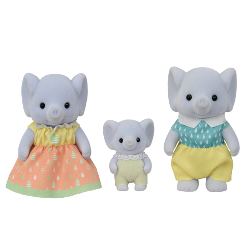 Jucării și Jocuri pentru copii - Figurine Sylvanian Families-Familia Elefanteilor Trio