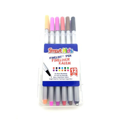 Rechizite Școlare - Fineliner 12 culori  Smart Kids.