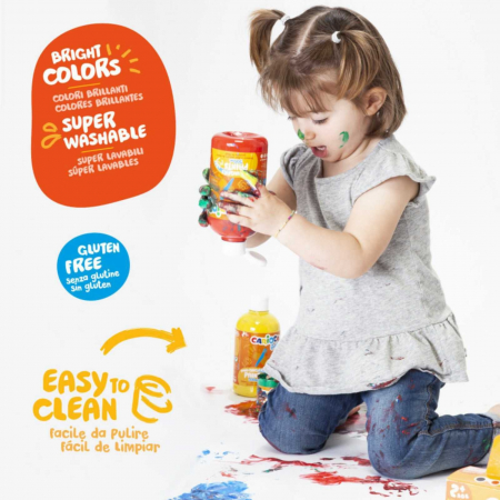 Acuarele si vopsea Tempera Baby Finger Paint la borcan de 500 ml. [1]