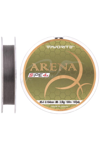 Pescuit si vanatoare - Fir textil Favorite Arena PE 4X Silver Gray 100m #0.175 - 0.071mm - 1.4kg