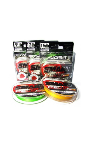 Fir textil Favorite Smart PE 4X Fluo Green 150m # 3.0 / 0.296mm / 35lb [1]