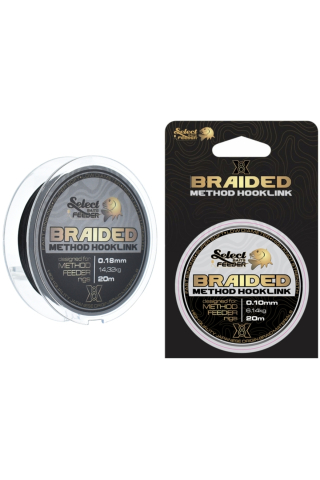 Pescuit si vanatoare - Fir textil Select Baits X8 Method Feeder Braid Silt Black 0.18mm - 14.32kg