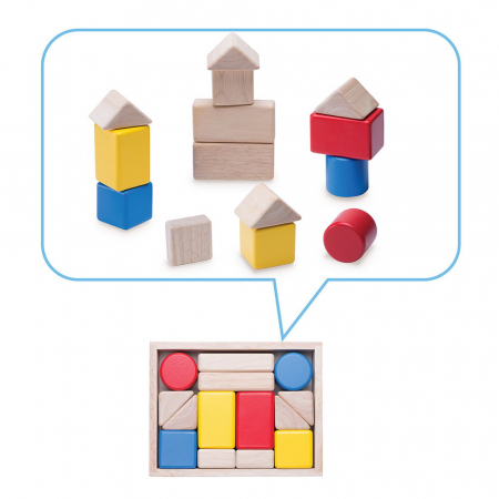 First Sound Blocks, cuburi din lemn cu sunete, Wonderworld, 2-7 ani [2]