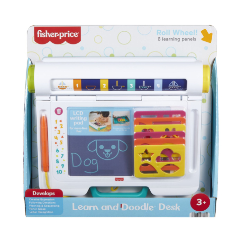 Jocuri si Jucarii Educative - Fisher price birou de invatare interactiv copii varsta 3 ani - 6 ani
