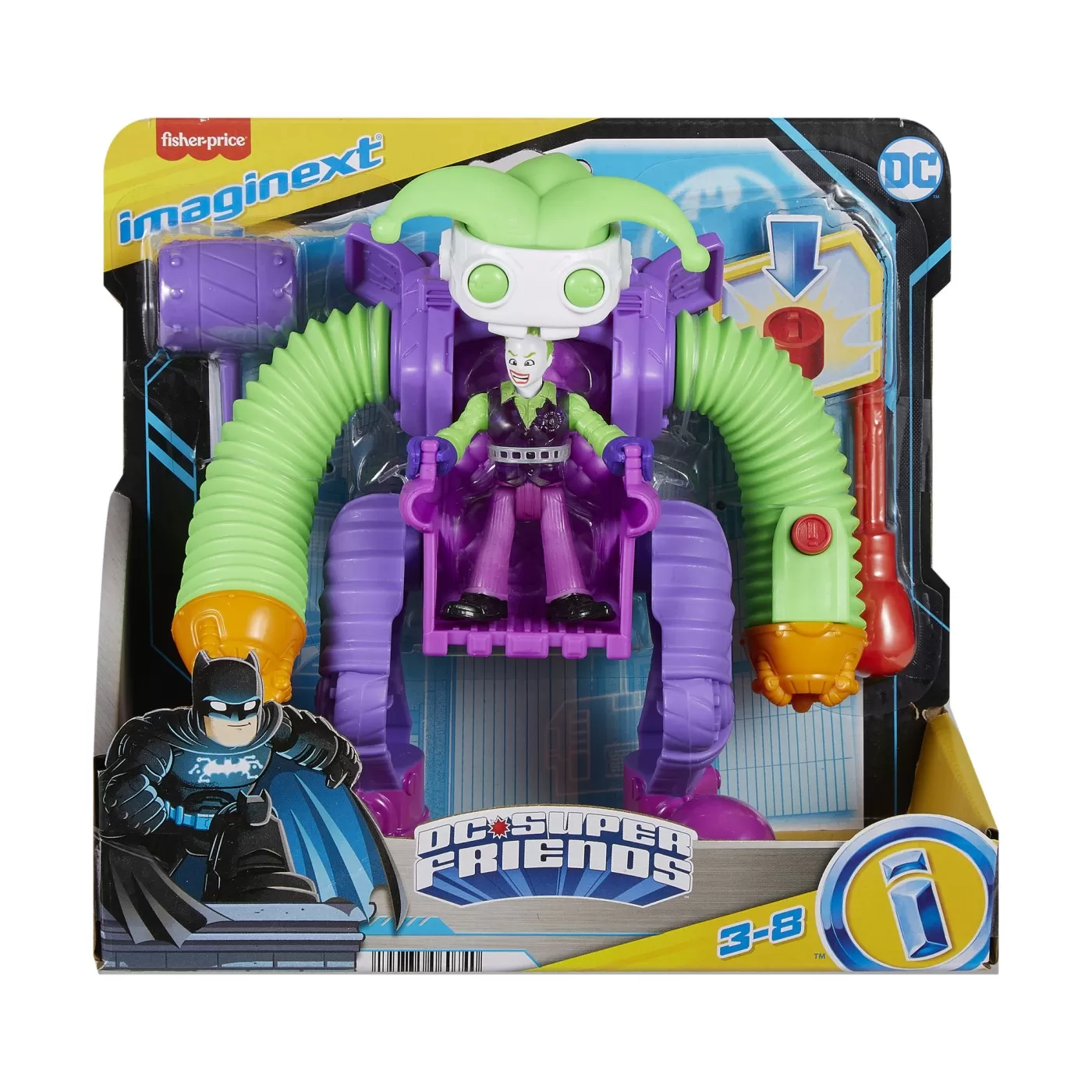 Mașinuțe copii, Camioane de Jucărie - Fisher price imaginext dc super friends vehicul cu figurina joker, varsta de la 3 ani la 8 ani
