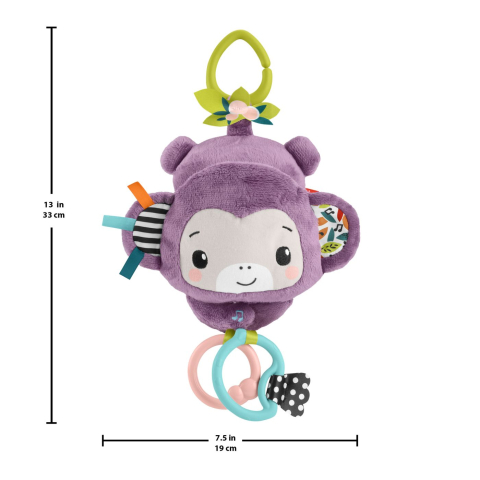 Fisher price jucarie de agatat maimutica mov muzicala copii varsta 0 luni - 2 ani [9]
