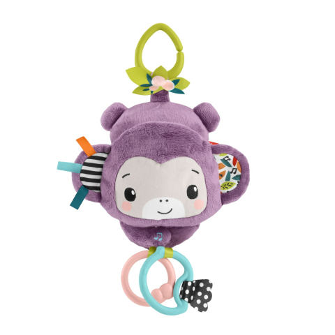 Fisher price jucarie de agatat maimutica mov muzicala copii varsta 0 luni - 2 ani [2]
