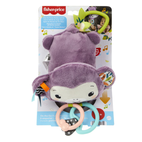 Jucării și Jocuri pentru copii - Fisher price jucarie de agatat maimutica mov muzicala copii varsta 0 luni - 2 ani