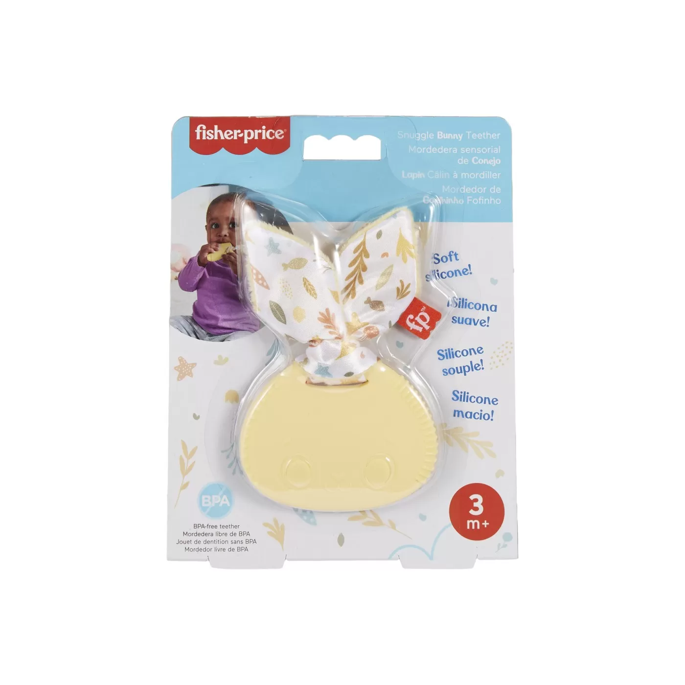 Jucării și Jocuri pentru copii - Jucarie dentitie bebelusi - Iepuras, Fisher Price, varsta de la 3 luni la 2 ani