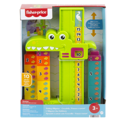 Jucării și Jocuri pentru copii - Fisher price jucarie educativa aligator stivuibila copii varsta 3 ani - 7 ani