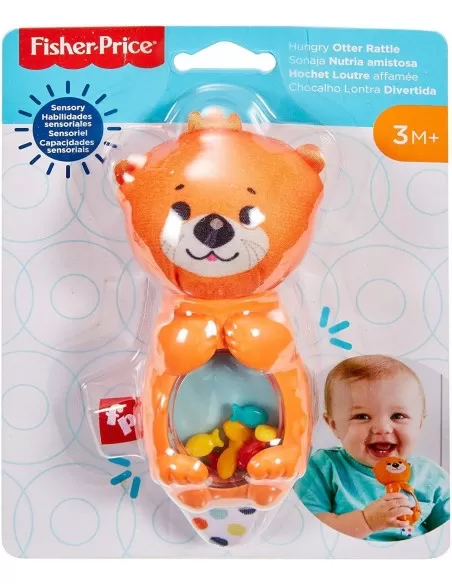 Jucării bebeluși - Fisher price jucarii zornaitoare vidra, varsta de la 3 luni la 3 ani