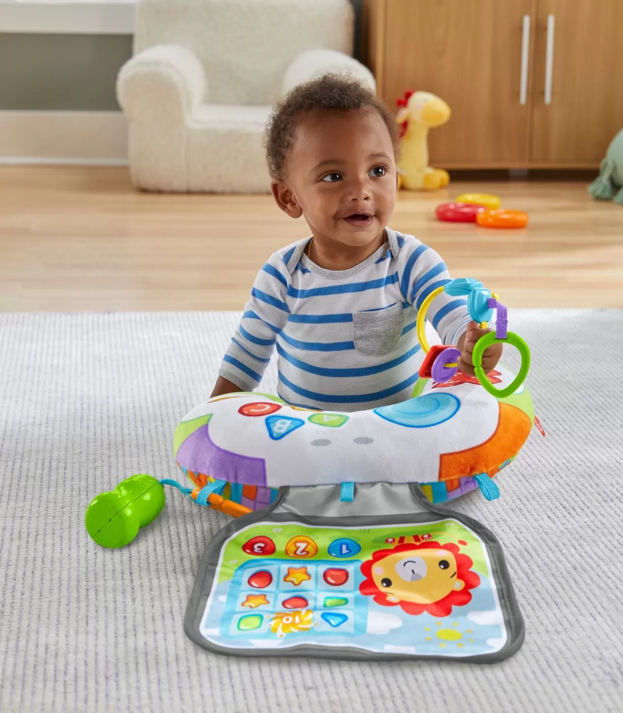 Fisher price pernuta cu activitati, copii varsta 0 luni pana la 2 ani [2]