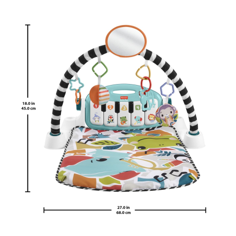 Jucării și Jocuri pentru copii - Fisher price salteluta de joaca pian muzical in limba greaca copii varsta 0 luni - 3 ani