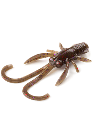 Pescuit si vanatoare - FishUp Baffi Fly 3.8cm #050 Green Pumpkin Brown Red and Purple 3.8cm #050 Green Pumpkin Brown Red and Purple