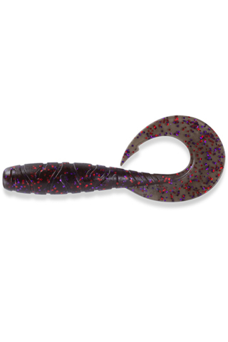 Pescuit si vanatoare - FishUp Mighty Grub 10cm #050 Green Pumpkin Brown Red & Purple 10cm #050 Green Pumpkin Brown Red & Purple