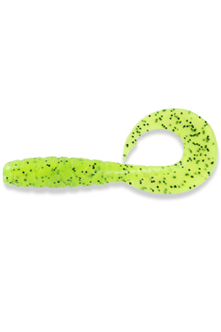 Pescuit si vanatoare - FishUp Mighty Grub 10cm #055 Chartreuse Black 10cm #055 Chartreuse Black