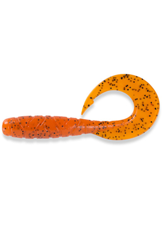 Pescuit si vanatoare - FishUp Mighty Grub 13.3cm #049 Orange Pumpkin Black 13.3cm #049 Orange Pumpkin Black