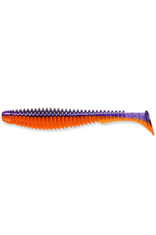Pescuit si vanatoare - FishUp U-Shad 10.1cm #207 Dark Violet Orange 10.1cm #207 Dark Violet Orange