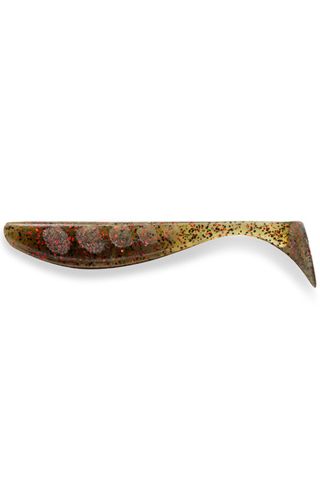 Pescuit si vanatoare - FishUp Wizzle Shad 12.5cm #045 Green Pumpkin Red & Black 12.5cm #045 Green Pumpkin Red & Black