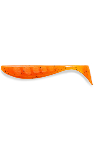 Pescuit si vanatoare - FishUp Wizzle Shad 8cm #049 Orange Pumpkin Black 8cm #049 Orange Pumpkin Black