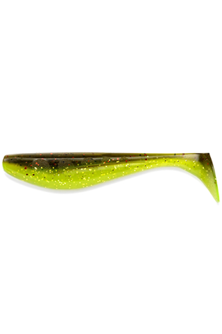 Pescuit si vanatoare - FishUp Wizzle Shad 8cm #203 Green Pumpkin Flo Chartreuse 8cm #203 Green Pumpkin Flo Chartreuse