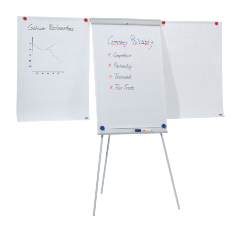 Flipchart magnetic cu brate/trepied 68 x 100 cm essentials nobo [4]