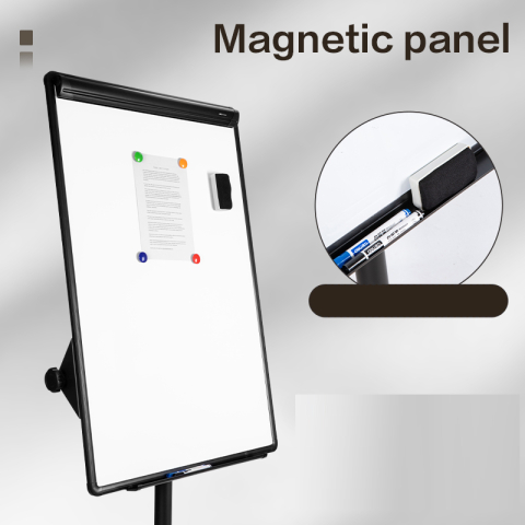 Flipchart magnetic mobil 75*107 cm deli [4]