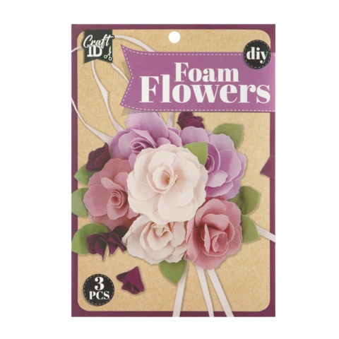 Art & Craft si Artizanat - Flori spuma 3 asortimente  Grafix 