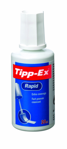 Rechizite Școlare - Fluid corector (solvent) 20ml burete tipp-ex rapid bic