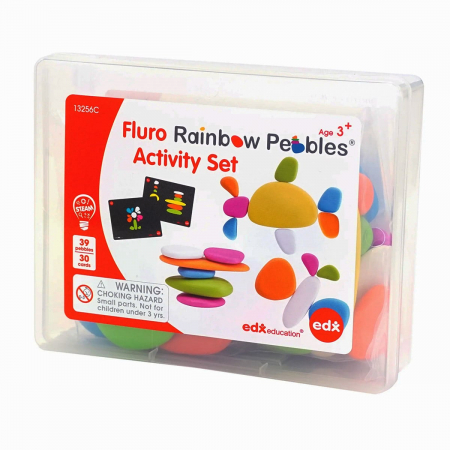 Jucării STEM, Știință şi Experimente - Fluro Pebbles, pietricele cu activitati, 3-9 ani