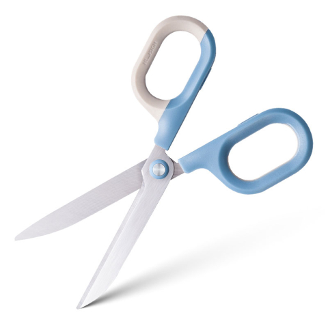 Birotică și Papetărie - Foarfeca birou 14,5cm bicolora bleu-crem nusign deli