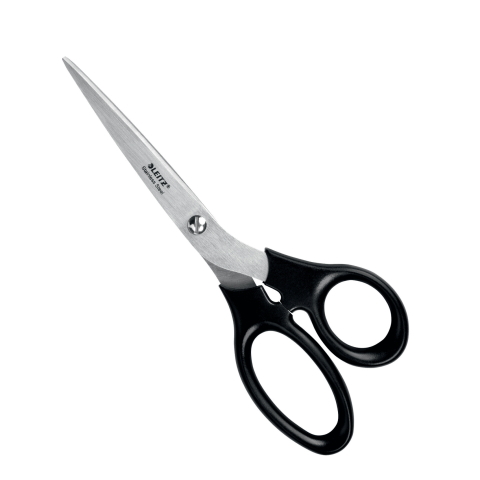 Birotică și Papetărie - Foarfeca birou 20cm neagra otel inoxidabil leitz