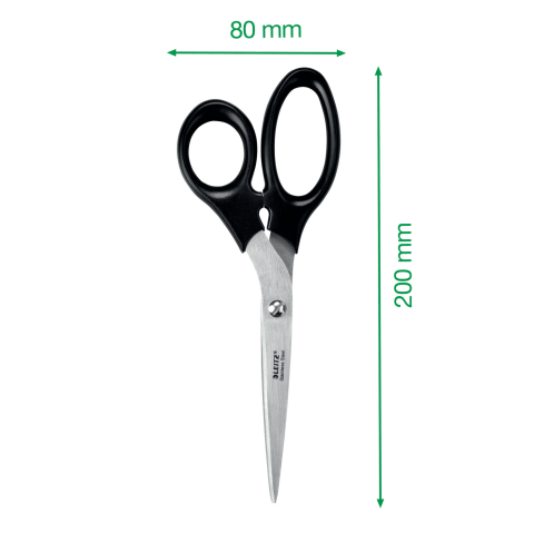 Foarfeca birou 20cm neagra otel inoxidabil leitz [4]