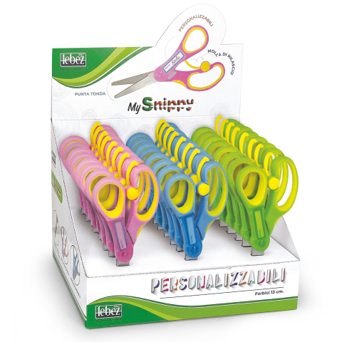 Art & Craft si Artizanat - Foarfeca cu retur, 13 cm si placuta personalizabila  varsta 3 ani+,6 ani+