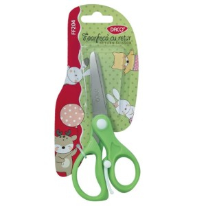 Rechizite Școlare - Foarfeca gradinita cu retur 13cm ff204 daco