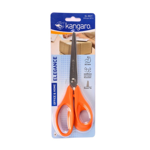 Art & Craft si Artizanat - Foarfeca Kangaro Elegance EL-83/Y, 21.0cm, lama inox, blister