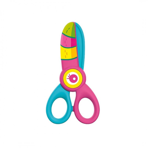 Art & Craft si Artizanat - Foarfeca Keyroad Kiddy-Cut KR972812, 12.5cm, plastic, multicolora