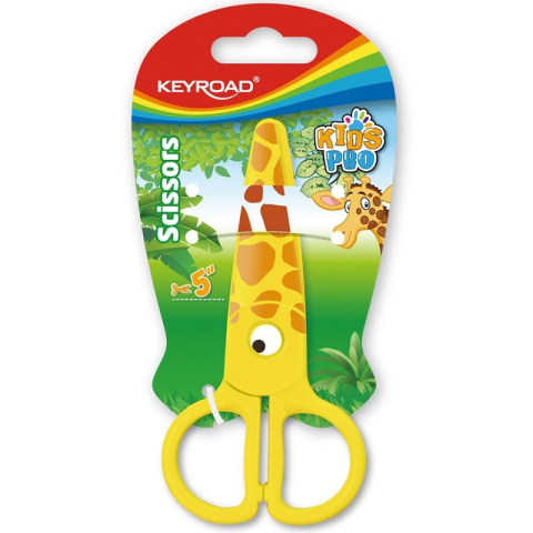 Art & Craft si Artizanat - Foarfeca Keyroad Kids Pro KR971402, 13.0cm, plastic, prescolari, girafa, blister
